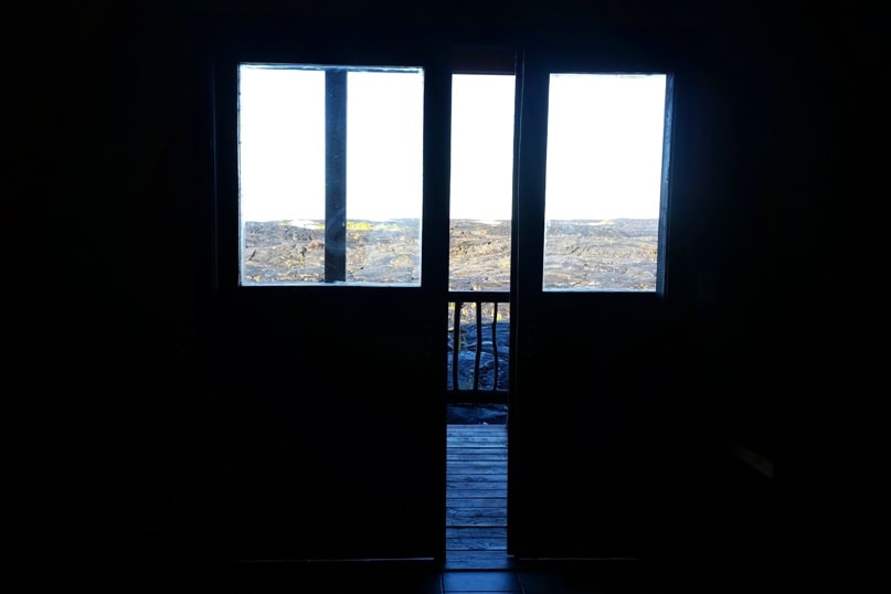 Airbnb in Puna Hawaii, in kalapana. balcony with lava field views. where to see lava fields in hawaii. Where to stay on the Big Island. Hawaii travel blog
