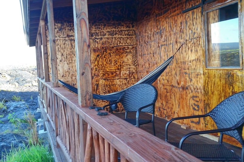 Airbnb in Puna Hawaii, in kalapana. balcony with lava field views. where to see lava fields in hawaii. Where to stay on the Big Island. Hawaii travel blog