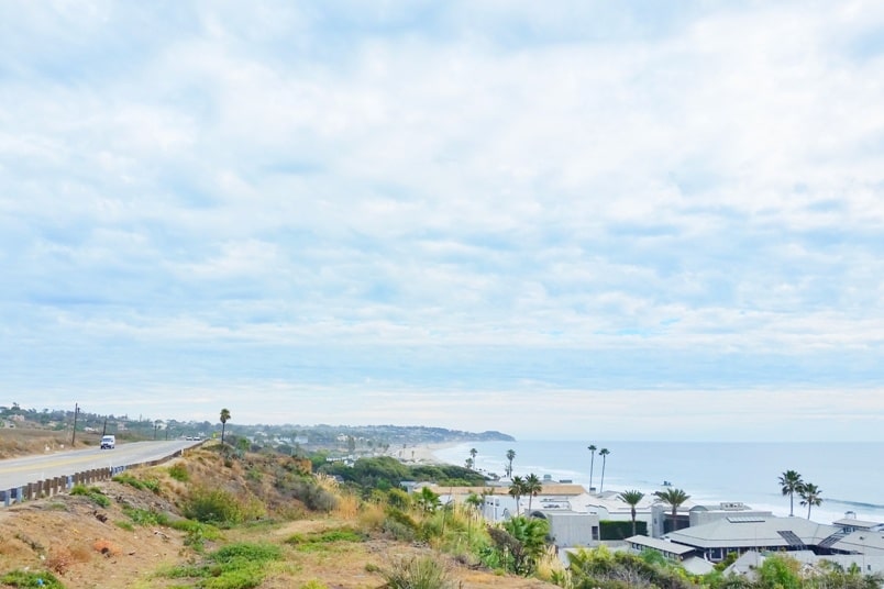 One day trip to Malibu without a car. Best things to do in Malibu in one day itinerary - walk Pacific Coast Highway PCH to bus stop from El Matador State Beach. from Los Angeles LA Santa Monica. California travel blog