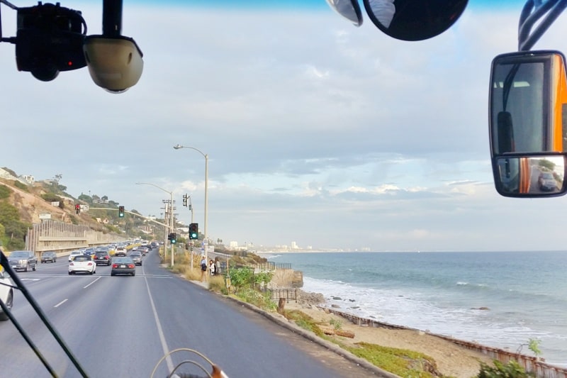One day trip to Malibu without a car. Getting around Malibu by bus from LA or Santa Monica to Malibu on Pacific Coast Highway PCH. day trip from Los Angeles LA Santa Monica. California travel blog