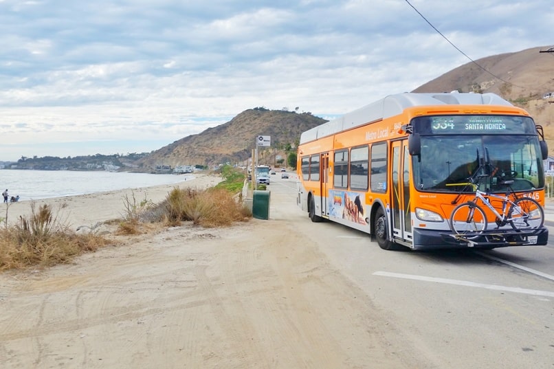 One day trip to Malibu without a car. Best things to do in Malibu in one day itinerary - bus stop near corral canyon hike and malibu seafood restaurant. from Los Angeles LA Santa Monica. California travel blog