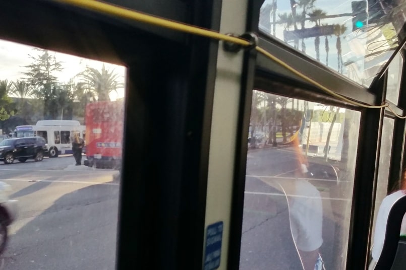 Los Angeles Airport LAX to Santa Monica bus stop. how to ride the bus. California travel blog