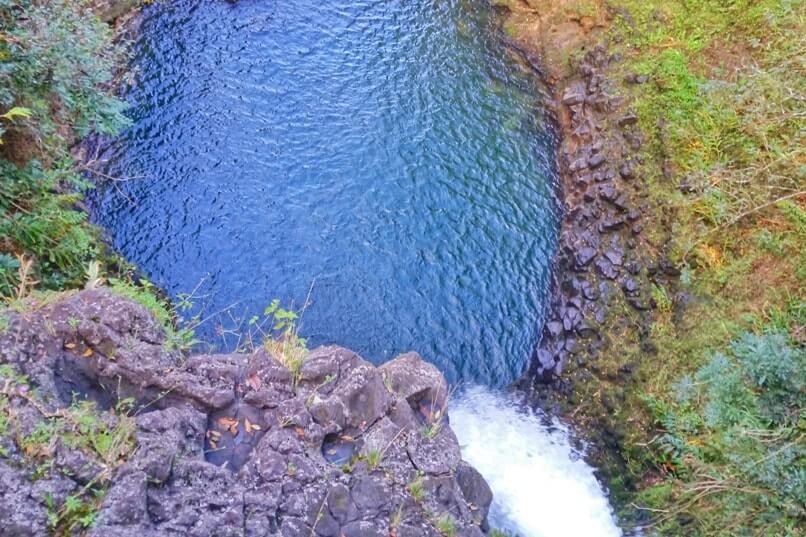 Makapipi Falls to see waterfalls from above. Best Road to Hana waterfalls in Maui. Hawaii travel blog