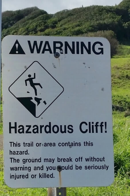 Waihee Ridge Trail. nebezpečí. bezpečnostní turistické tipy. Maui Hawaii cestovní blog