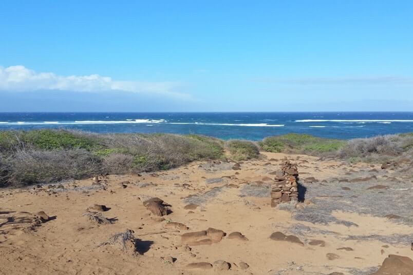 Where to see petroglyphs in Lanai Hawaii - poaiwa petroglyphs. Lanai Hawaii travel blog