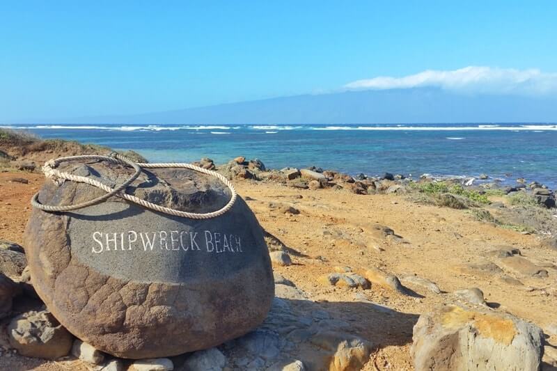 Shipwreck Beach to Lanai petroglyphs Poaiwa trail - parking. Lanai Hawaii travel blog