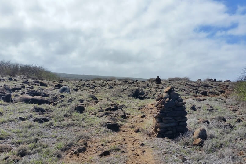 Poaiwa trail to see petroglyphs in Lanai. Lanai Hawaii travel blog