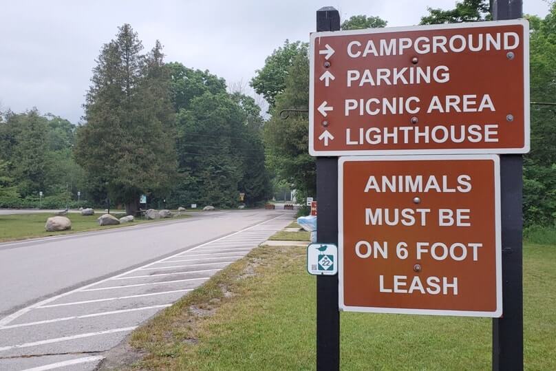 Getting to Grand Traverse Lighthouse in Leelanau state park. Northern Michigan travel blog