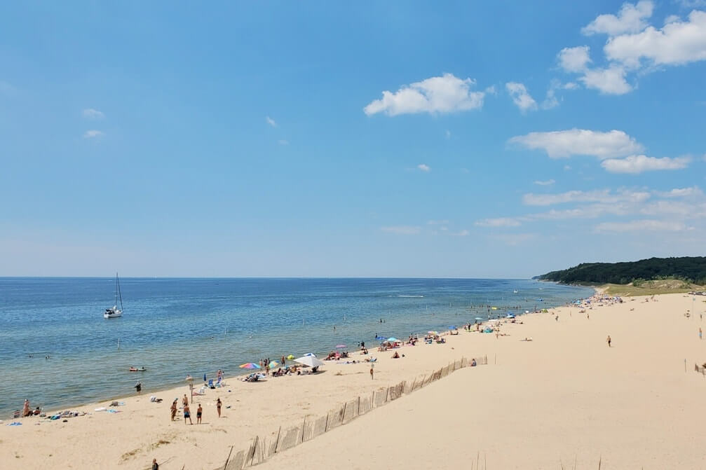 Muskegon State Park beach - Channel Beach. Best Lake Michigan beach. Michigan travel blog