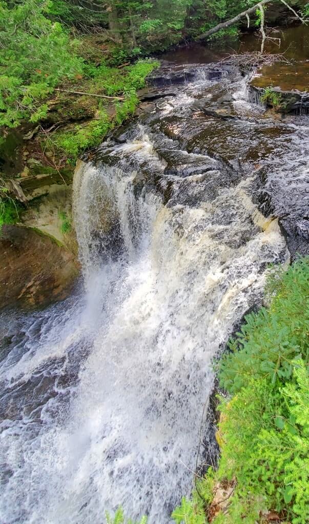 Laughing whitefish falls. Best waterfalls in UP upper peninsula Michigan. Michigan travel blog