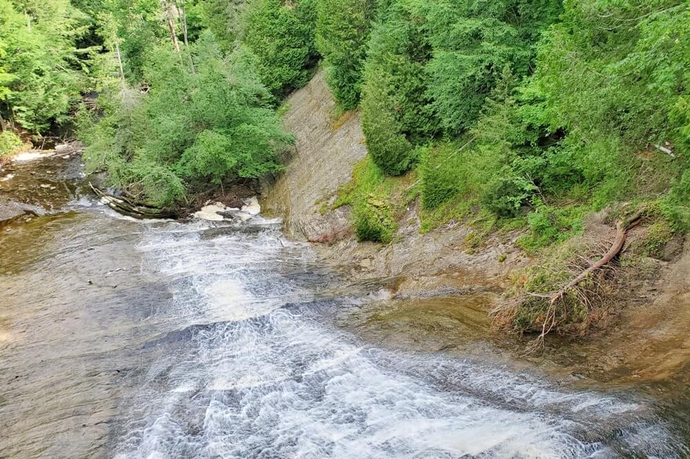 Laughing whitefish falls. Best waterfalls in UP upper peninsula Michigan. Michigan travel blog