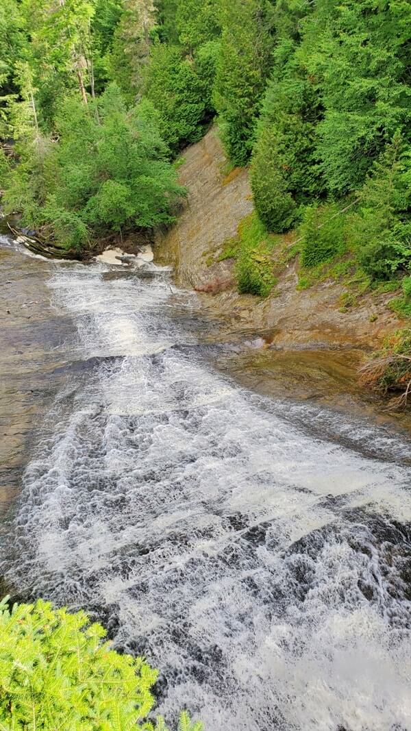 Laughing whitefish falls. Best waterfalls in UP upper peninsula Michigan. Michigan travel blog