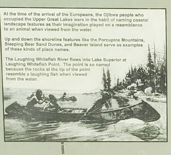 Facts and information about Laughing White Fish Falls scenic site, Michigan State Parks. Michigan travel blog