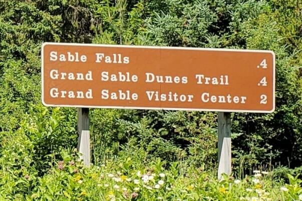 Getting to Sable Falls Trail in Pictured Rocks. driving from Grand Marais. UP Michigan travel blog