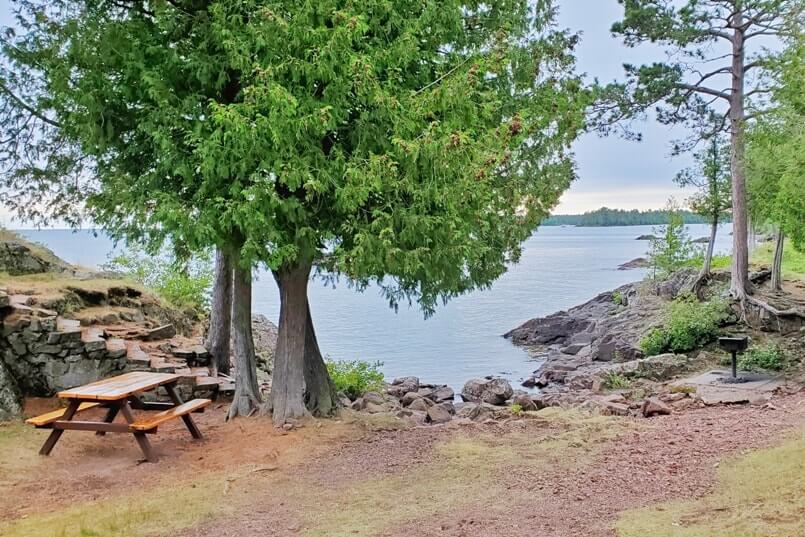 Things to do in the Keweenaw Peninsula: Esrey Park near Copper Harbor. Upper Peninsula. UP Michigan travel blog