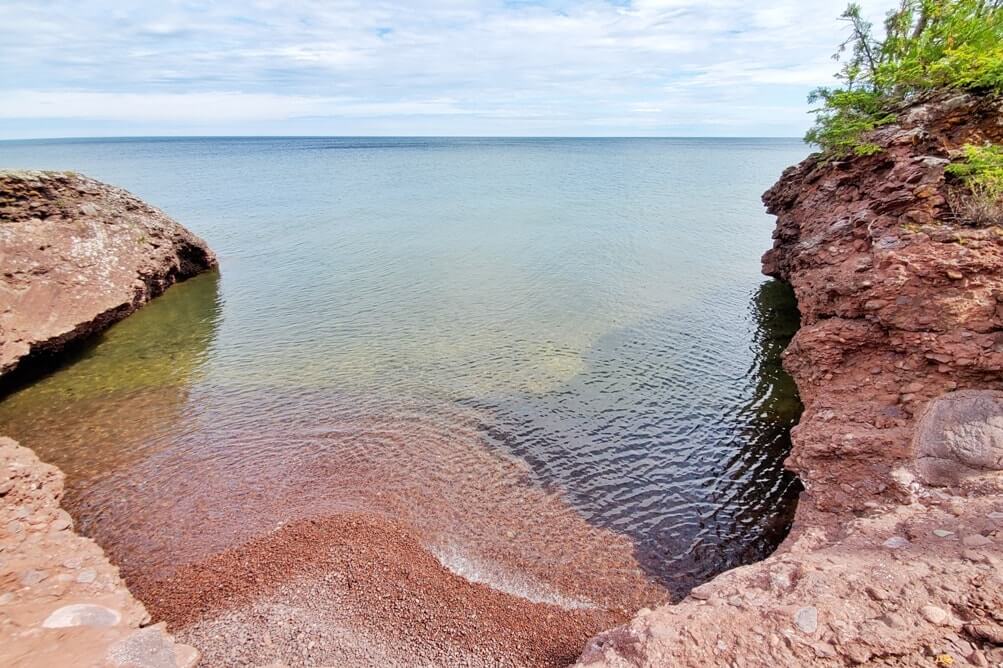 Things to do in the Keweenaw Peninsula: Hebard Park near Copper Harbor. Upper Peninsula. UP Michigan travel blog