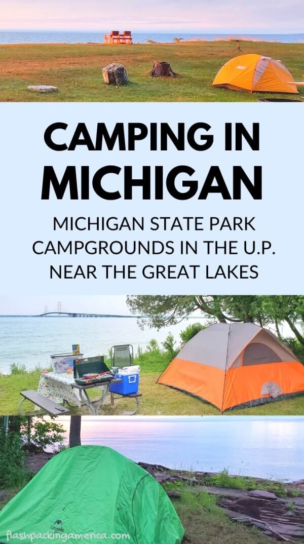 Best UP campgrounds in Michigan state parks: Best Great Lakes camprounds in Michigan. Upper Peninsula Michigan state park camping. UP Michigan travel blog
