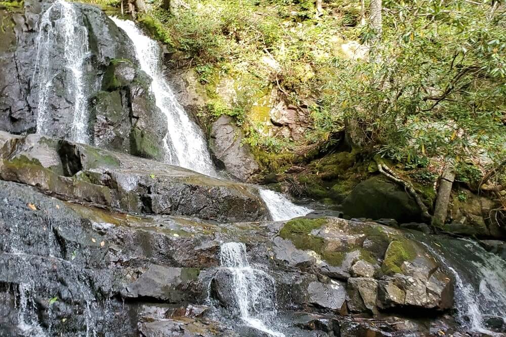 Best waterfall hikes in Great Smoky Mountains National Park: Laurel Falls. Best waterfalls in the Smoky Mountains in Tennessee TN. Smokies travel blog