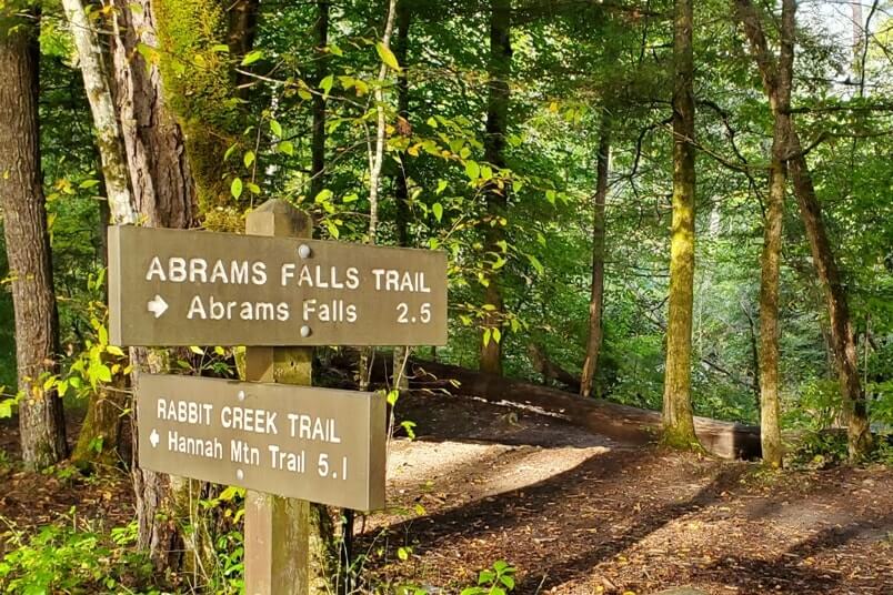 Hiking to waterfalls in Great Smoky Mountains National Park: Abrams Falls Trail, Cades Cove waterfalls. Best waterfall hikes in the Smoky Mountains in Tennessee TN. Smokies travel blog