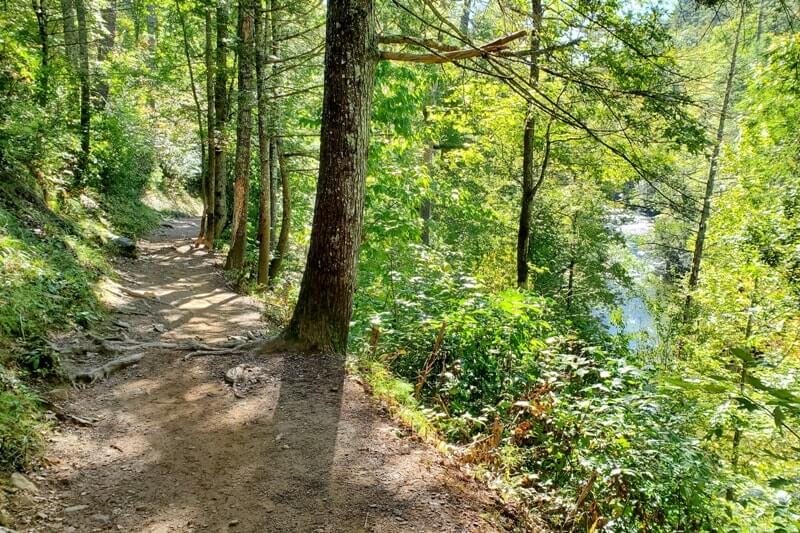 Waterfalls in Great Smoky Mountains National Park: Abrams Falls Trail. Best waterfall hikes in the Smoky Mountains in Tennessee TN. Smokies travel blog