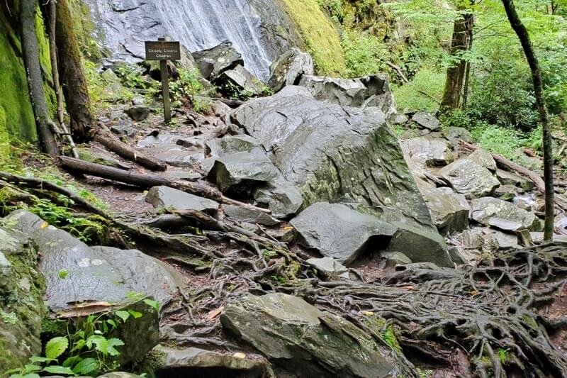 Waterfalls in Great Smoky Mountains National Park: Hen Wallow Falls Trail. Best waterfall hikes in the Smoky Mountains in Tennessee TN. Smokies travel blog