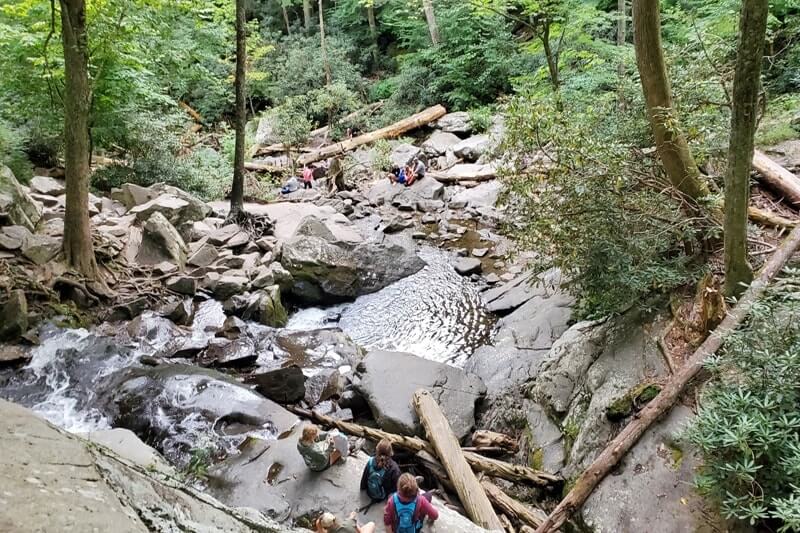 Waterfalls in Great Smoky Mountains National Park: Laurel Falls Trail. Best waterfall hikes in the Smoky Mountains in Tennessee TN. Smokies travel blog