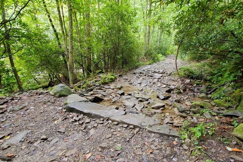 Waterfalls in Great Smoky Mountains National Park: Midnight Hole Falls Trail. Best waterfall hikes in the Smoky Mountains in North Carolina NC. Smokies travel blog