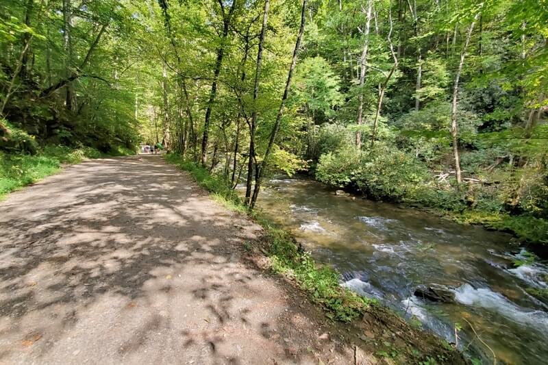 Waterfalls in Great Smoky Mountains National Park: Tom Branch Falls Trail. Best waterfall hikes in the Smoky Mountains in North Carolina NC. Smokies travel blog