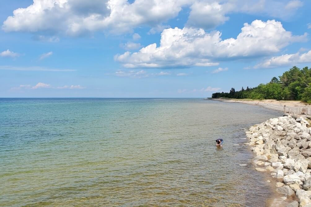 Things to do in Eastern UP: crisp point lake superior beach. UP Michigan travel blog