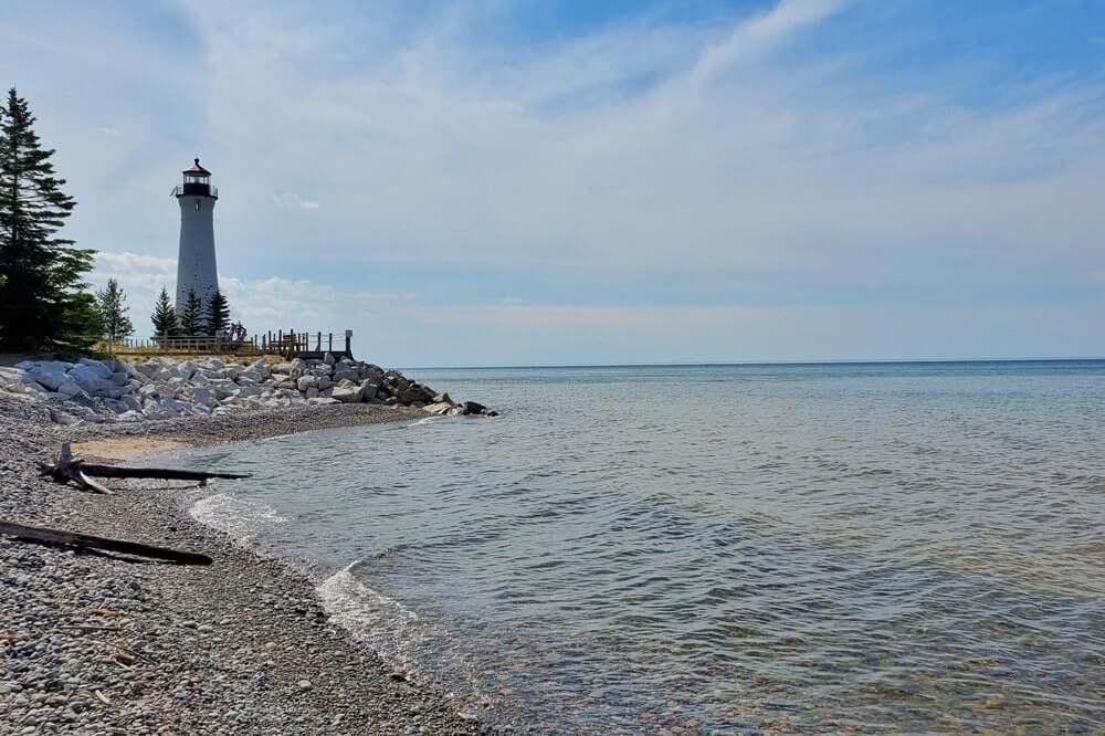 Things to do in Eastern UP: crisp point lighthouse lake superior. UP Michigan travel blog