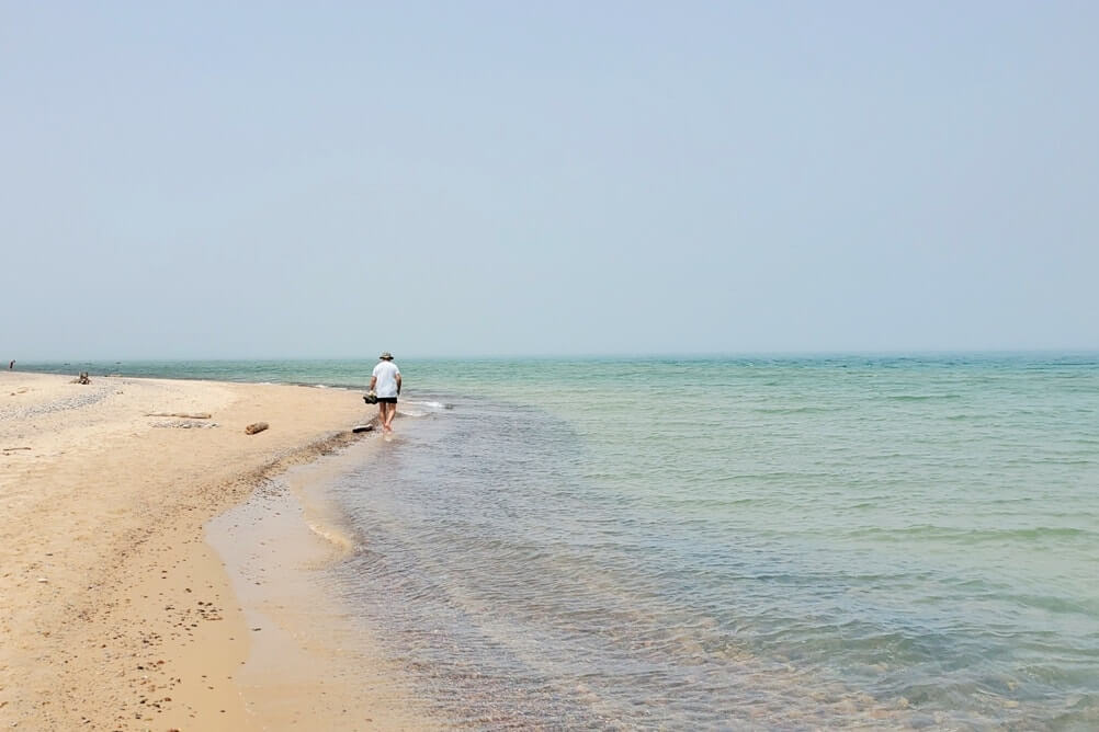 Things to do in Eastern UP: Whitefish Point beach, Lake Superior. UP Michigan travel blog