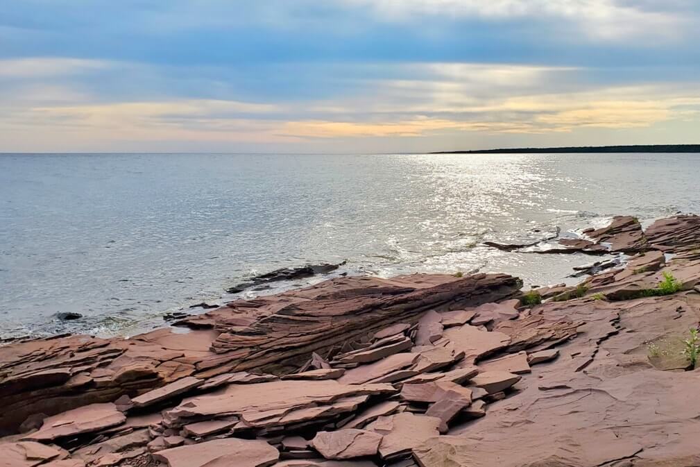 Things to do in the Porcupine Mountains: Union Bay campground, Lake Superior shoreline. porkies, up michigan travel blog