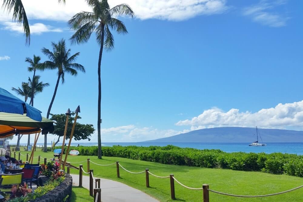 Things to do in West Maui: leilani's on the beach beachfront restaurant with ocean views. things to do in kaanapali. hawaii travel blog