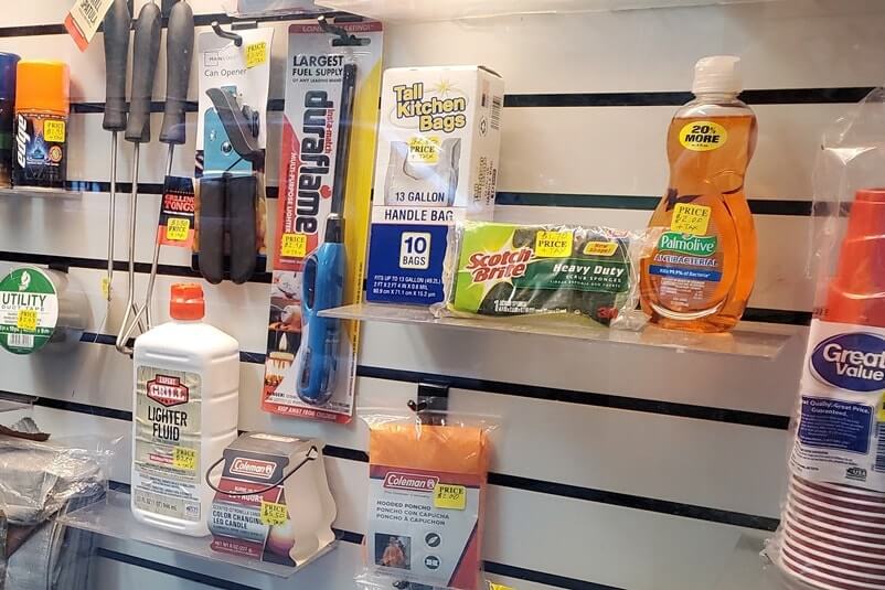 Elkmont Campground Store: what camping supplies do they sell at elkmont campground? cost how much. smoky mountains camping travel blog