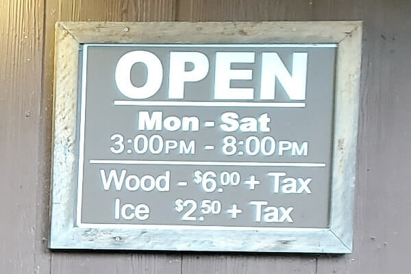 Elkmont Campground Store: Do they sell firewood and ice at elkmont campground? hours when. cost how much. smoky mountains camping travel blog