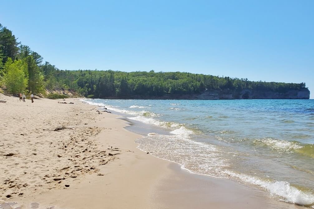 Things to do in Pictured Rocks National Lakeshore park: chapel beach. UP Michigan travel blog