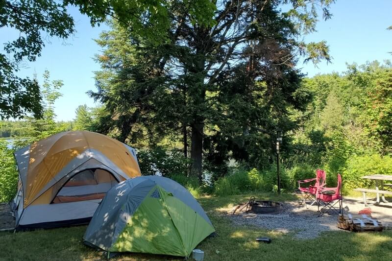 Things to do in Pictured Rocks National Lakeshore park: little beaver lake campground, pictured rocks camping. UP Michigan travel blog