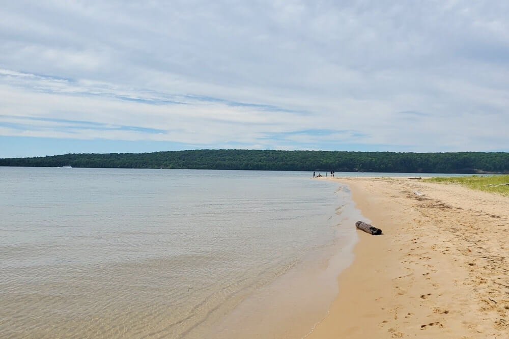 Things to do in Pictured Rocks National Lakeshore park: sand point beach, lake superior. UP Michigan travel blog