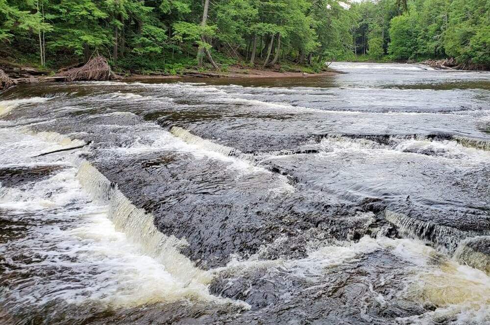 Presque Isle river trail: best waterfalls in porcupine mountains wilderness state park along presque isle river. western up waterfalls. upper peninsula, michigan travel blog