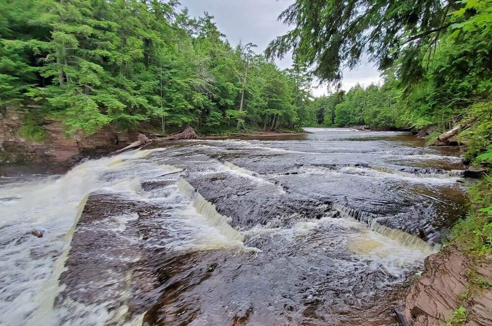Presque Isle river trail: best waterfalls in porcupine mountains wilderness state park along presque isle river. western up waterfalls. upper peninsula, michigan travel blog