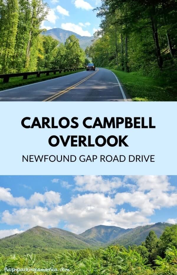 Carlos C Campbell overlook: scenic drive and overlook with smoky mountain views near gatlinburg. tn smoky mountains travel blog