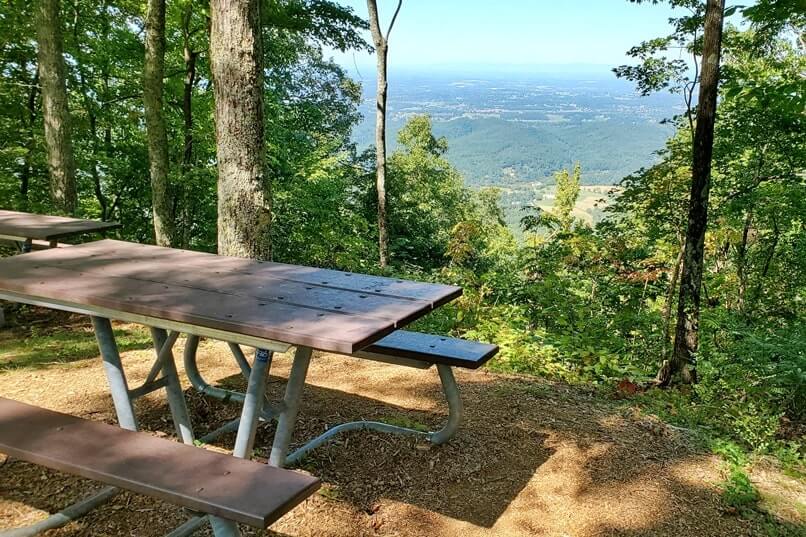 Foothills Parkway picnic area: look rock picnic area and campground. Smoky Mountains travel blog