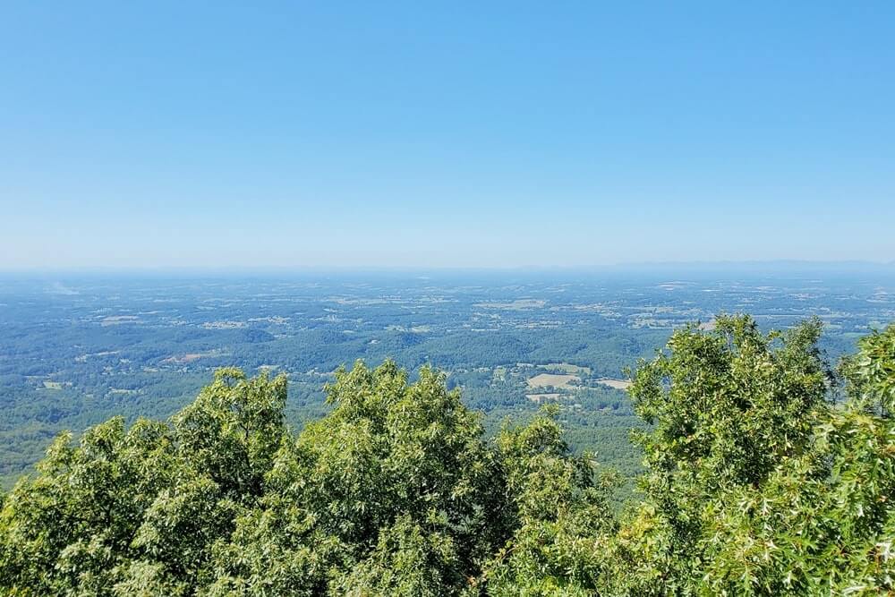 Foothills Parkway west overlooks and parking spots: Look Rock tower hike. Smoky Mountains travel blog