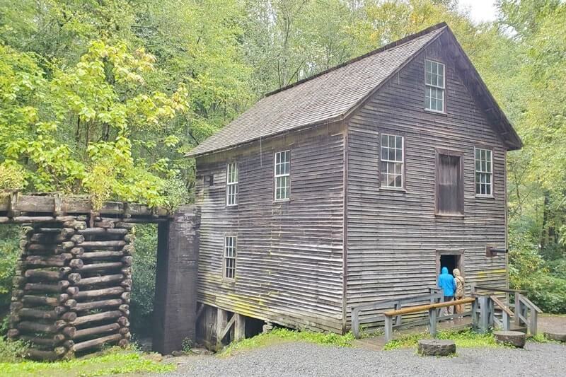 Trail to Mingus Mill: Historic mill in great smoky mountains national park. historic mill in north carolina. nc smoky mountains national blog