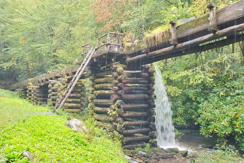 Trail to Mingus Mill: Historic mill in great smoky mountains national park. historic mill in north carolina. nc smoky mountains national blog