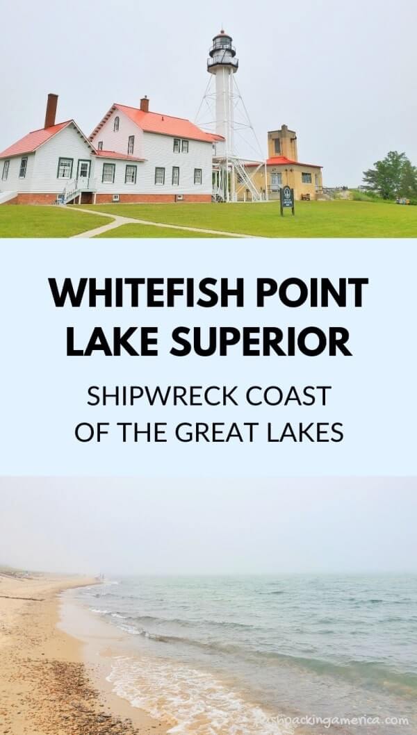 Whitefish point lighthouse. whitefish point light station. Whitefish Point beach. Lake Superior lighthouse shipwreck coast. graveyard of lake superior. graveyard of the great lakes. upper peninsula. up michigan travel blog