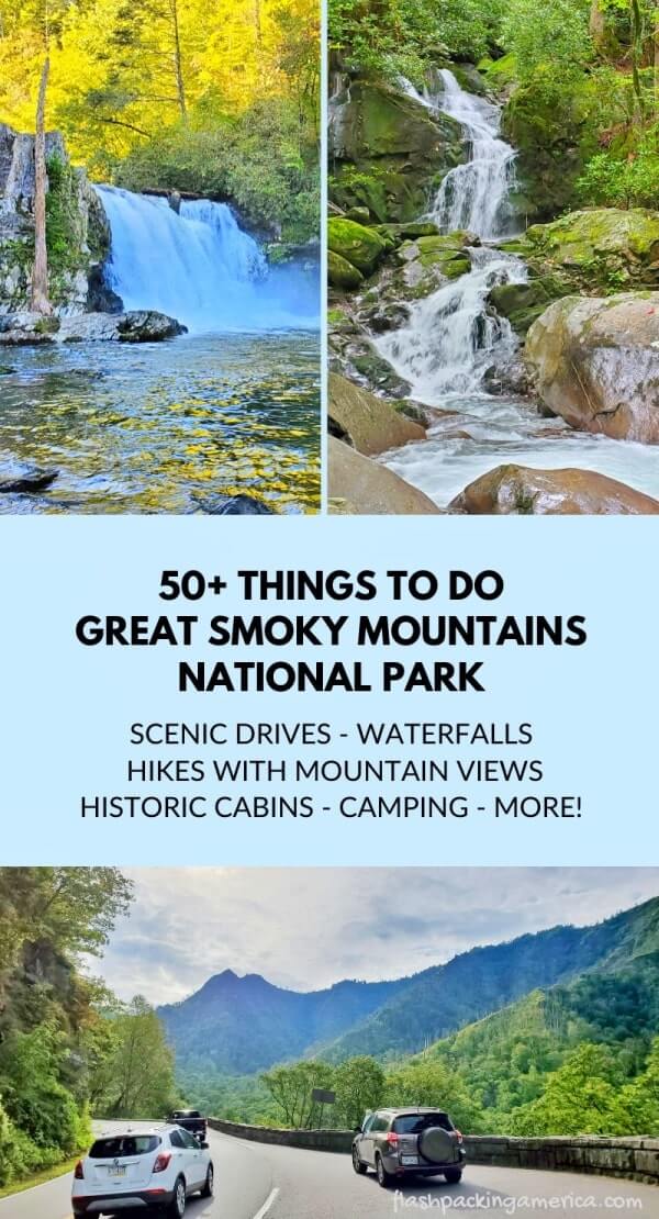 Best things to do in Great Smoky Mountains National Park vacation ideas. Where to stay in the Smoky Mountains. Tennessee TN. North Carolina NC. smokies travel blog