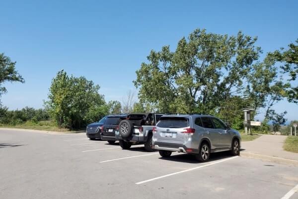 Cottonwood Trail parking. pierce stocking scenic drive. northern michigan travel blog