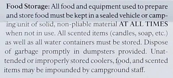Great Smoky Mountains National Park camping bears. food storage. are there bears at smoky mountains campgrounds. smokies travel blog