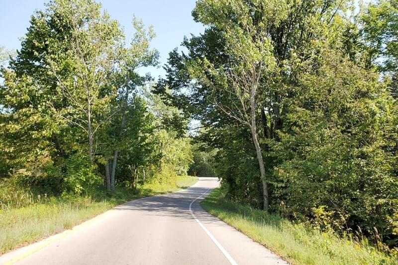 Pierce Stocking Scenic Drive tour, one way road. michigan travel blog